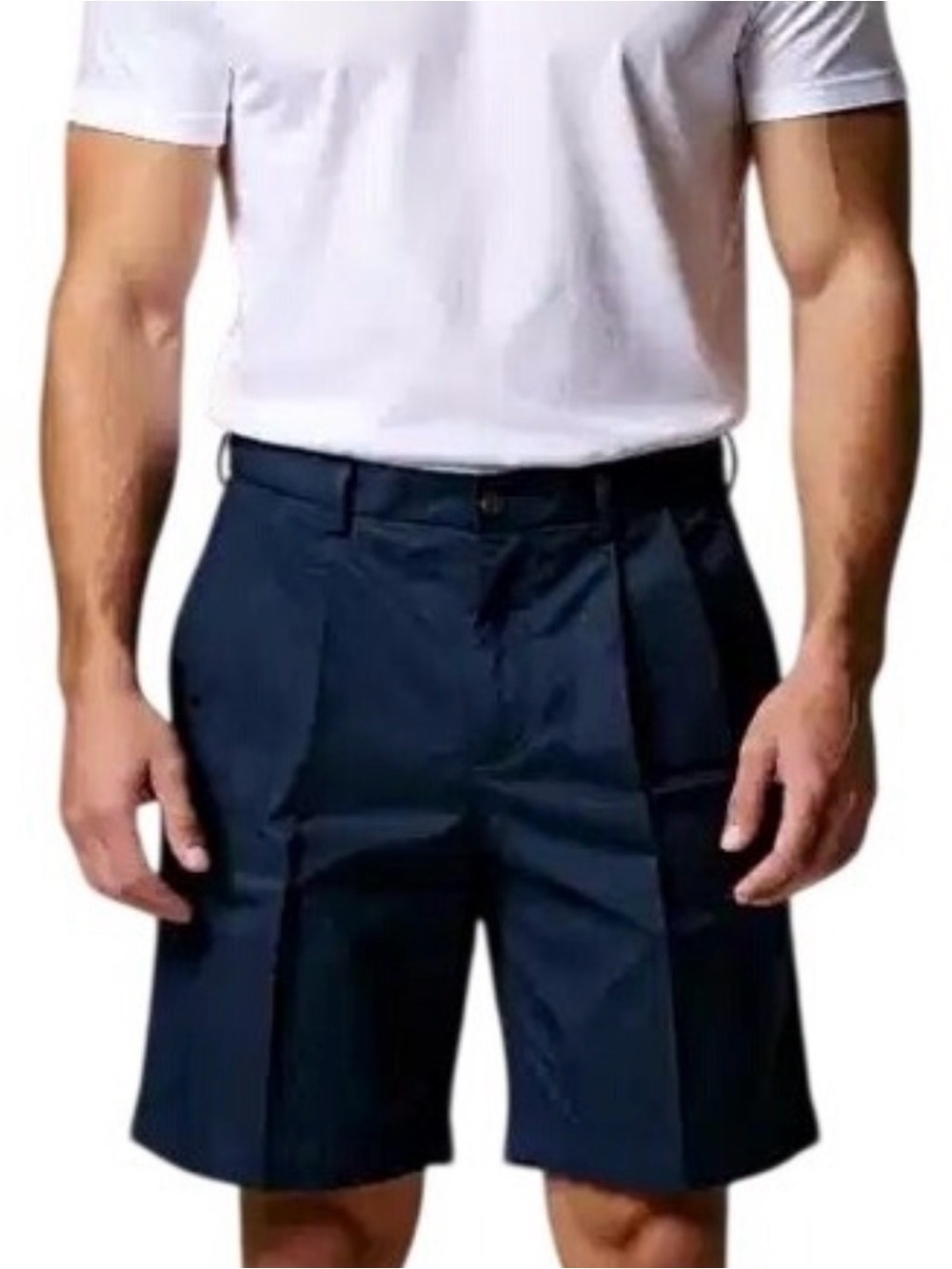 Men’s Roundtree & Yorke Pleated Black Shorts, NWT, 34”